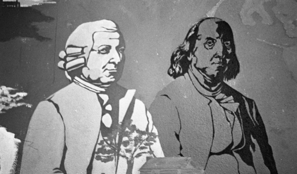 George Mason and Ben Franklin Mural, 1978